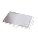 Laser Etched Stainless Steel Chopping Board 35x25cm Nestasia