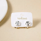 Layered Gold And Silver Earrings Nestasia