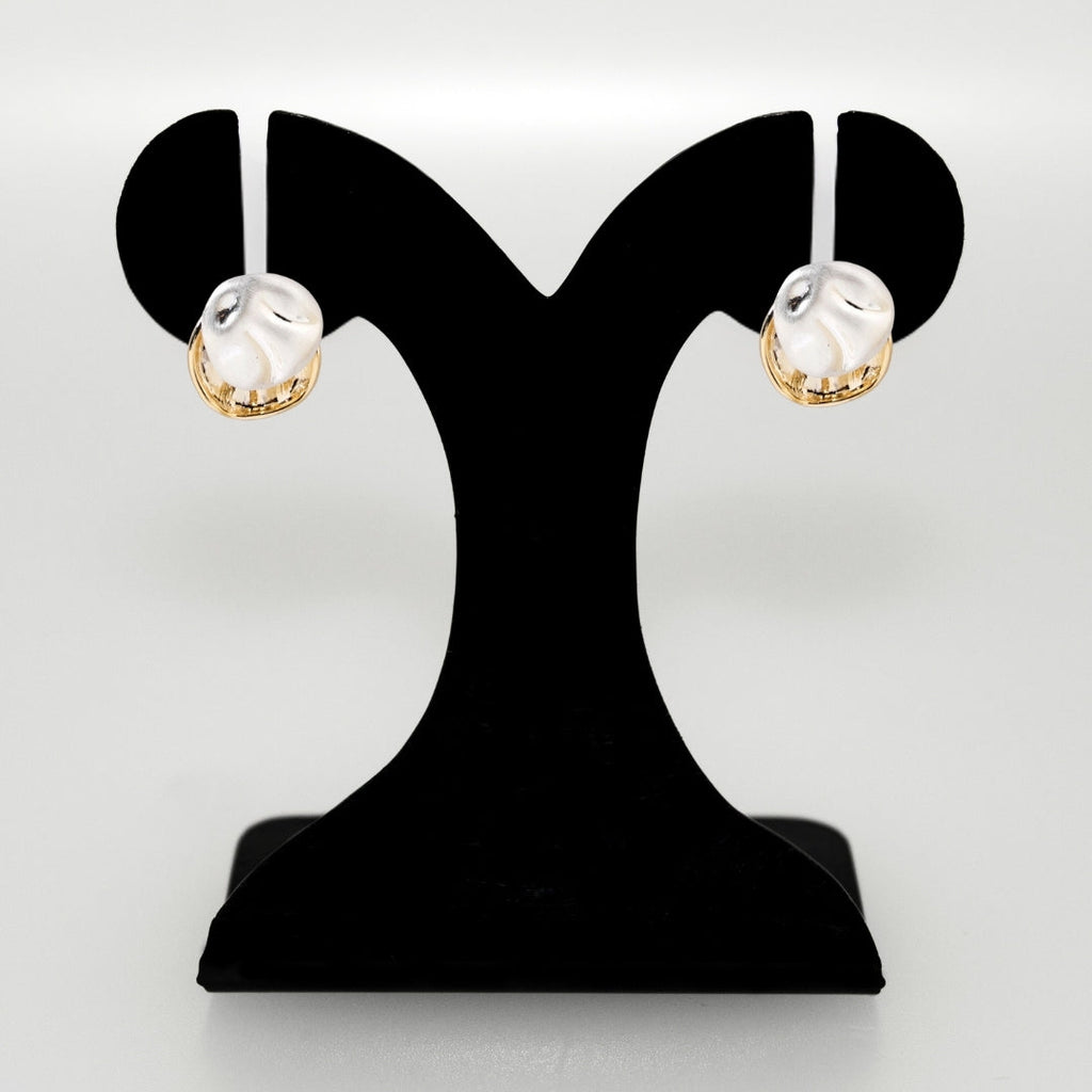 Layered Gold And Silver Earrings Nestasia