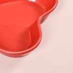 Red Heart Ceramic Plate For Starters Set Of 6 Nestasia