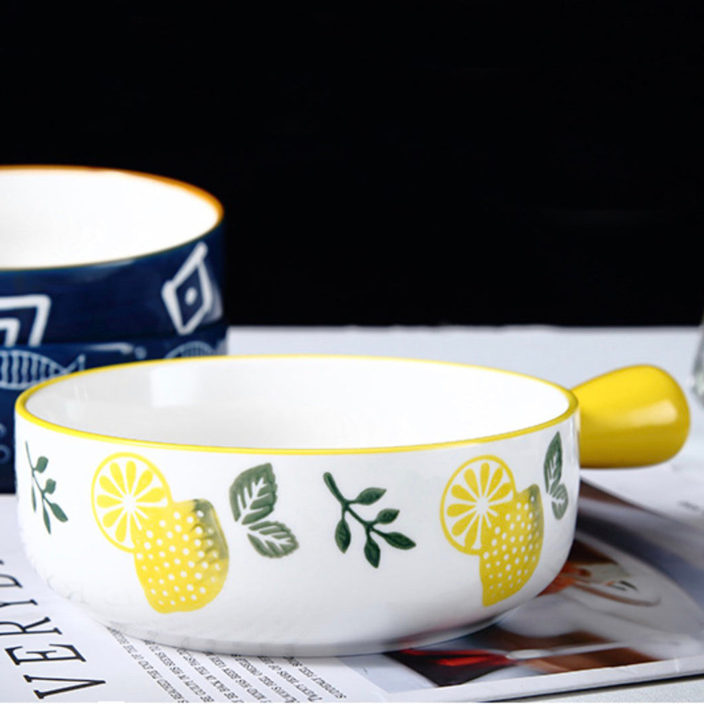 Lemon Bowl With Handle Nestasia