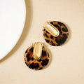 Leopard Hoop Earrings Nestasia