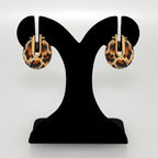 Leopard Hoop Earrings Nestasia
