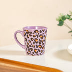 Leopard Print Mug Lilac Set Of 6 220ml Nestasia