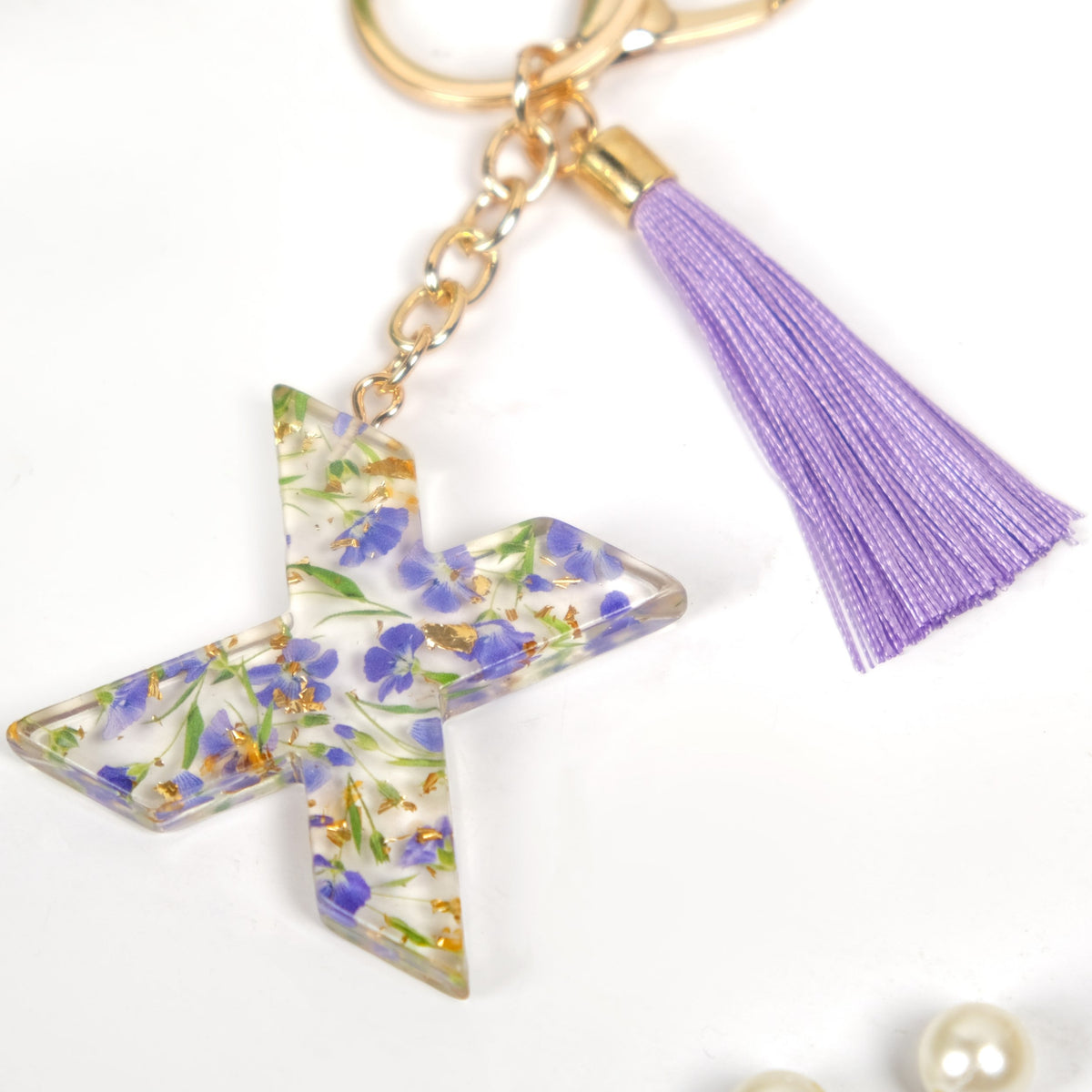 Lush Botanic Beauty X Resin Keyring With Tassel Nestasia