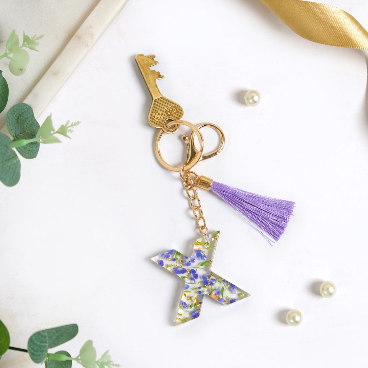 Lush Botanic Beauty X Resin Keyring With Tassel Nestasia