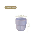Snugsy Lilac Stackable Ceramic Cup Set Of 4 280ml Nestasia