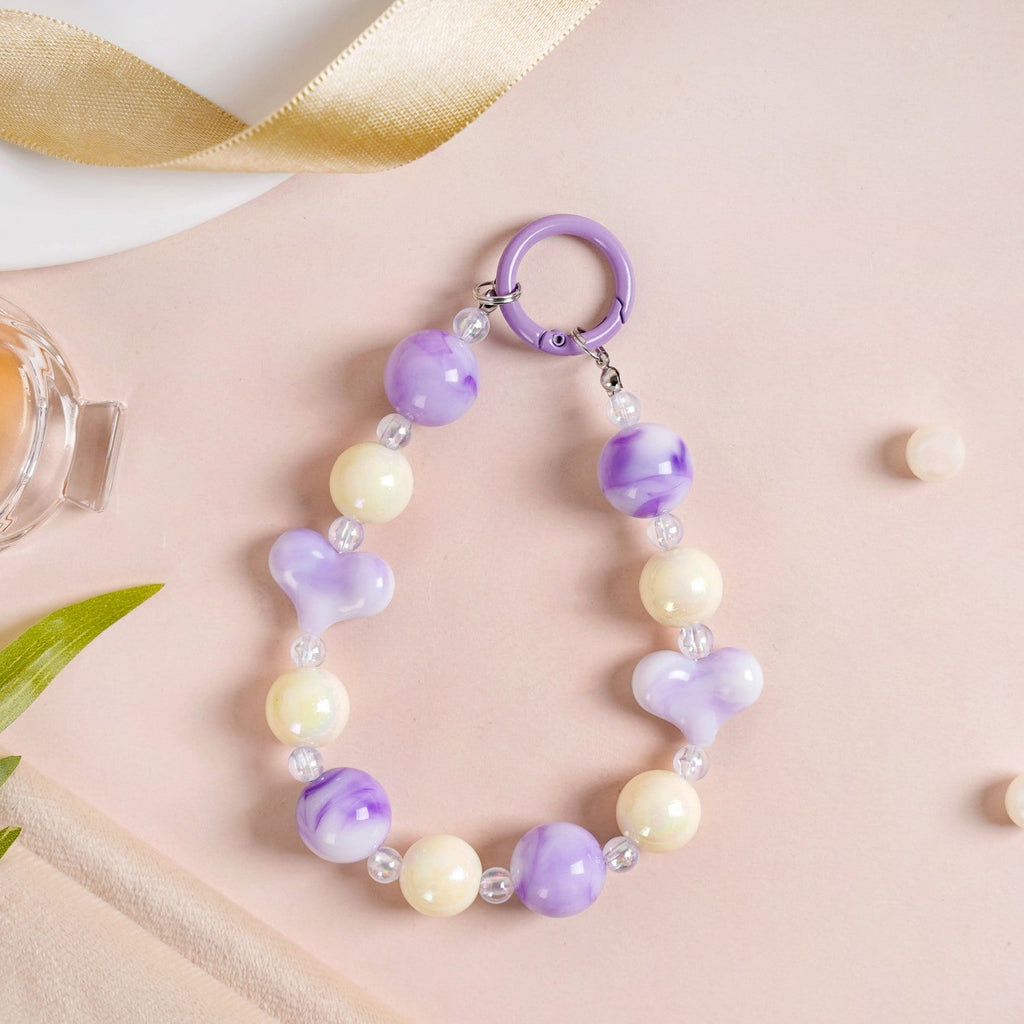 Lilac Love Charm Keychain Nestasia