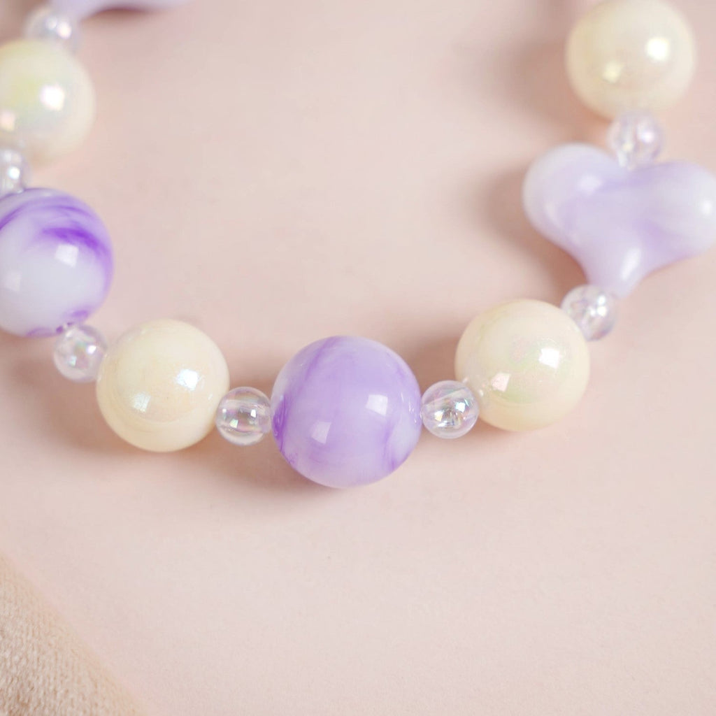 Lilac Love Charm Keychain Nestasia