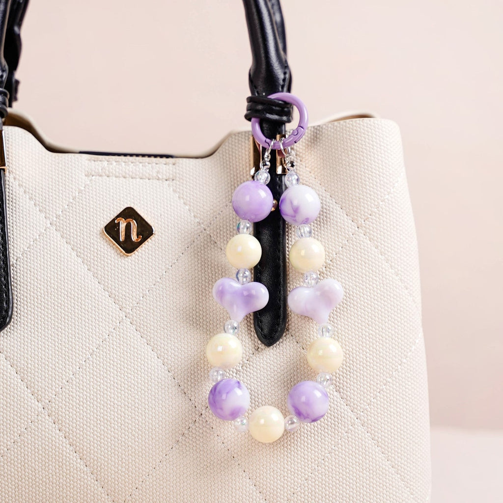 Lilac Love Charm Keychain Nestasia