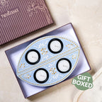 Linea Wooden Tealight Holder Blue Set Of 2 Nestasia