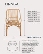 Durable Bamboo Arm Chairs for Living Room and Lounge Areas
