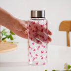 Little Hearts Glass Water Bottle 500ml Nestasia