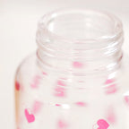 Little Hearts Glass Water Bottle 500ml Nestasia