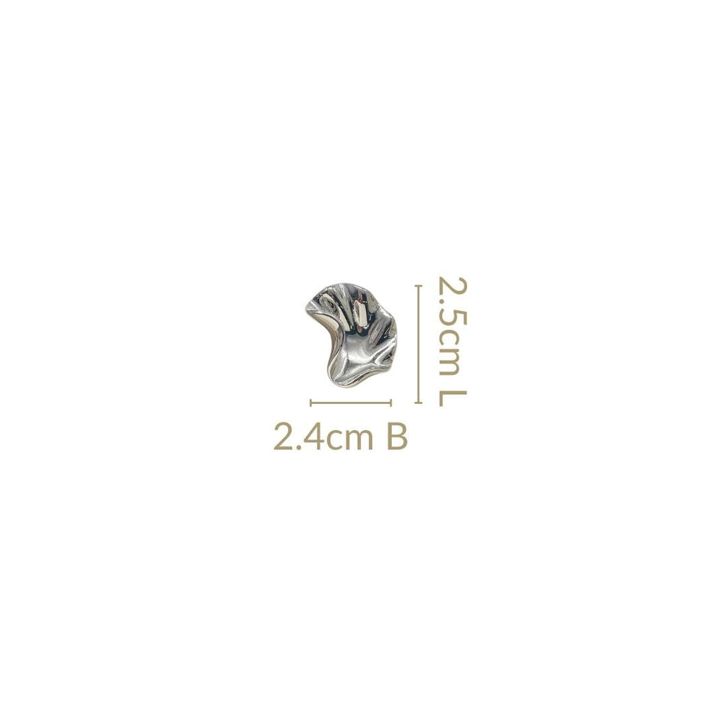 Little Miss Ginkgo Earrings Silver Nestasia