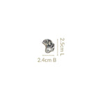 Little Miss Ginkgo Earrings Silver Nestasia