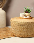 Minimalist Jute Pouffes for Stylish Home Interiors