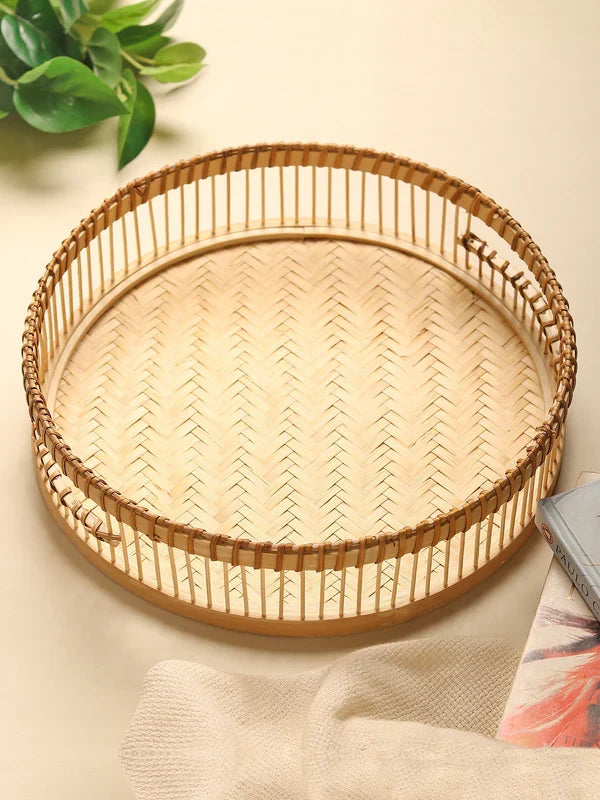 Natural Bamboo Tray for Gifting, Serving, and Multipurpose Use