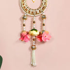 Lotus Charm Wall Hanging Set Of 2 In Yellow Nestasia