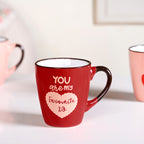 Love Note XO Ceramic Mug Set Of 4 210ml Nestasia