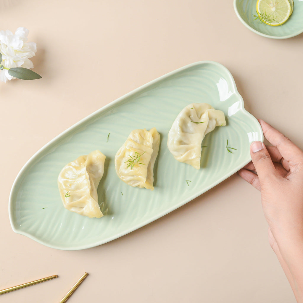 Taro Leaf Platter Large 11.5 Inch Nestasia