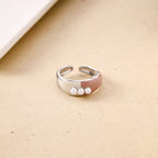 Luna Blush Dual Tone Ring Nestasia