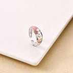 Luna Blush Dual Tone Ring Nestasia