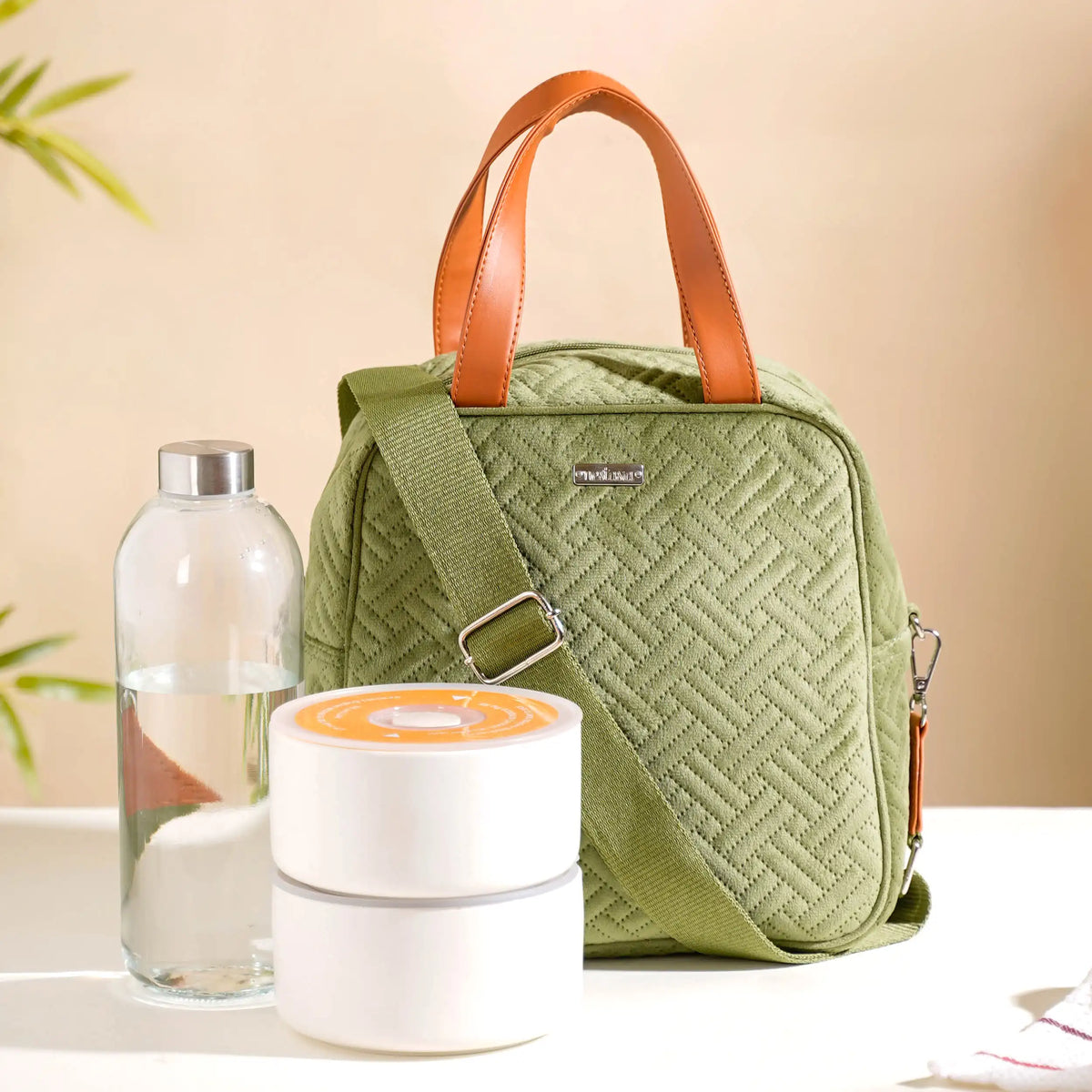 Thermal Insulated Travel Lunch Bag Green Nestasia