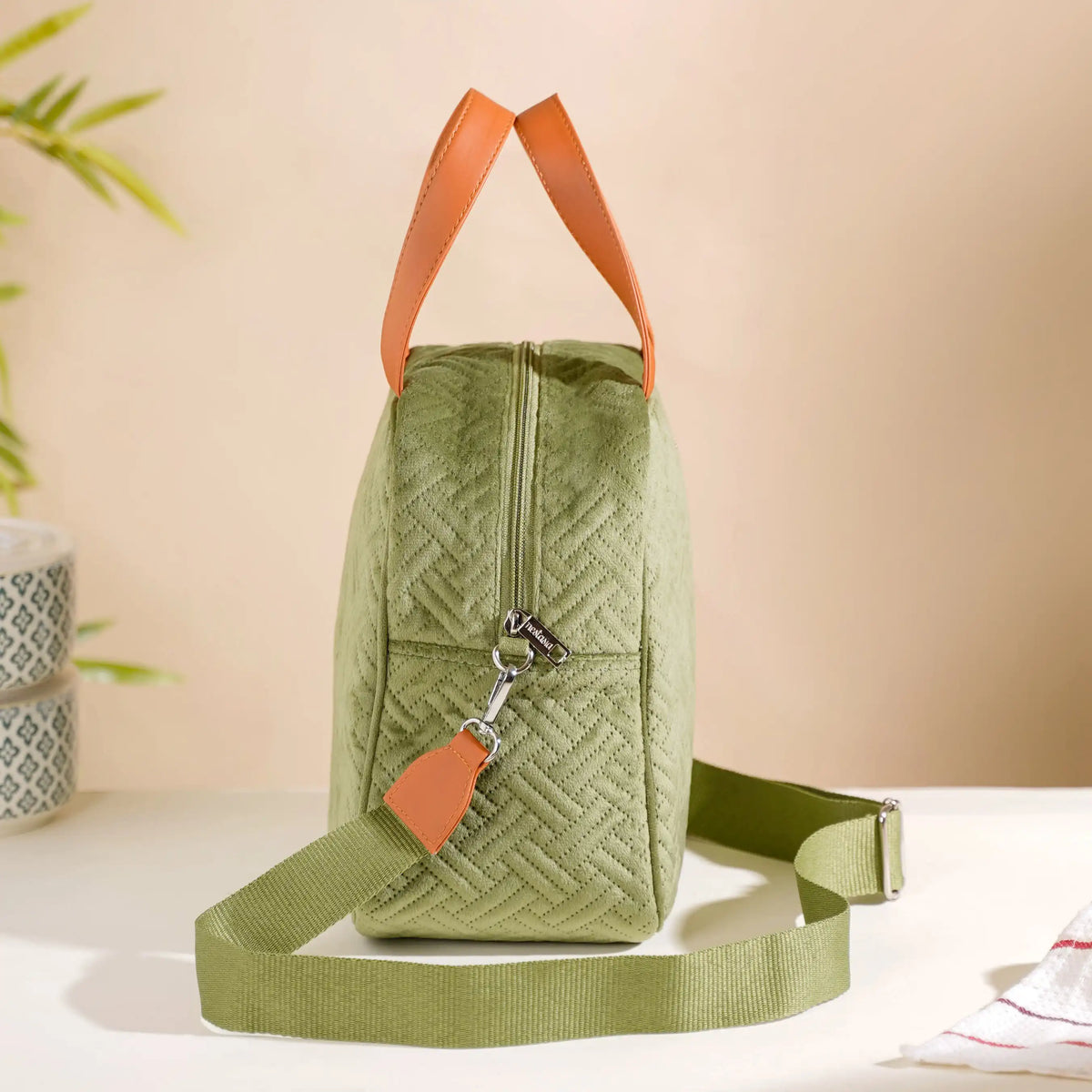 Thermal Insulated Travel Lunch Bag Green Nestasia