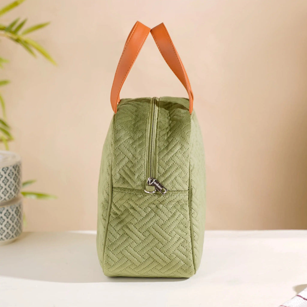 Thermal Insulated Travel Lunch Bag Green Nestasia