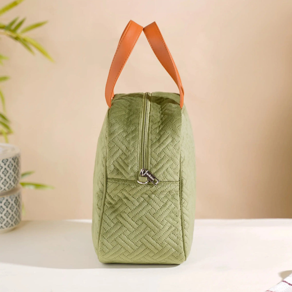 Thermal Insulated Travel Lunch Bag Green Nestasia