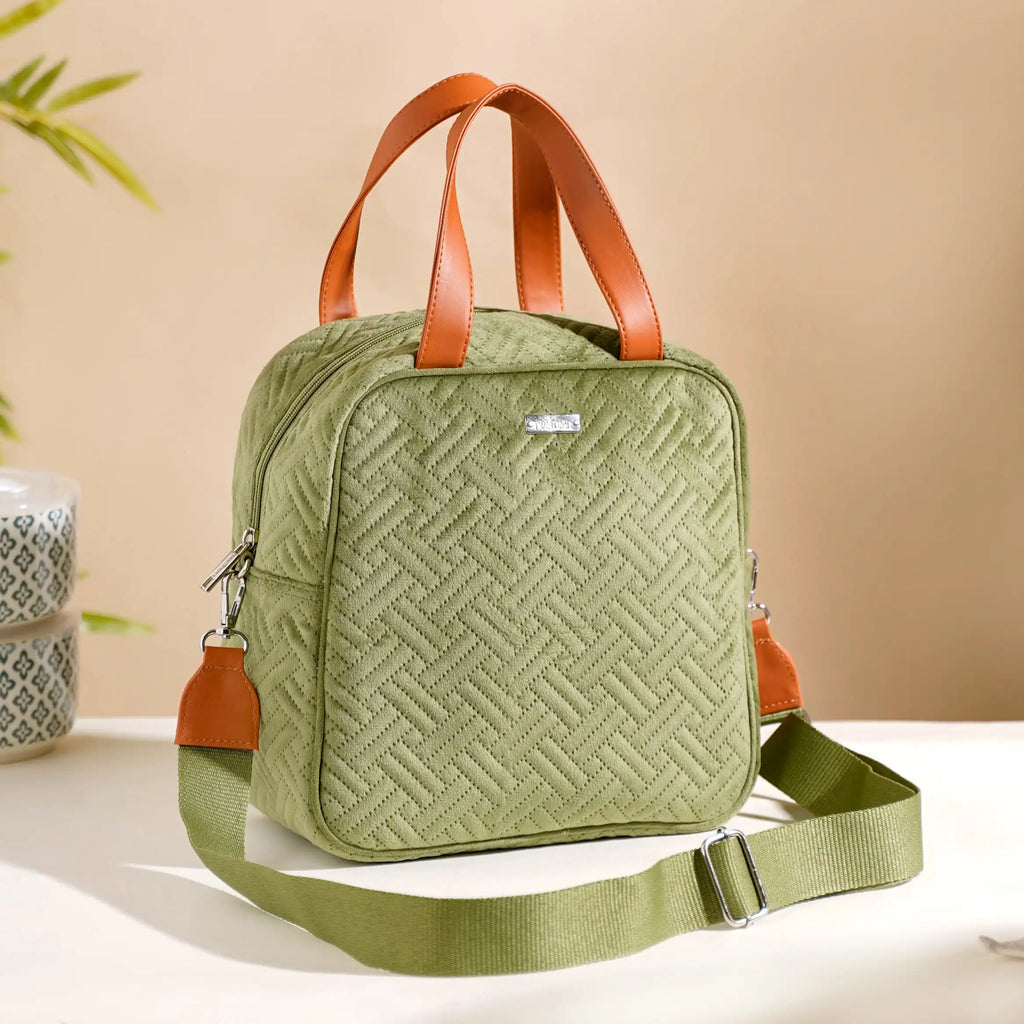 Thermal Insulated Travel Lunch Bag Green Nestasia