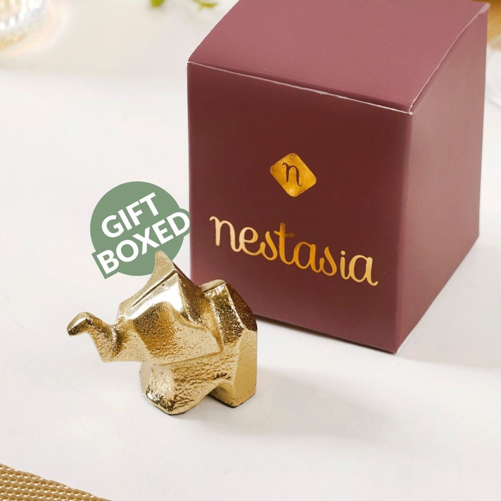 Luxe Elephant Dining Place Card Holder Nestasia