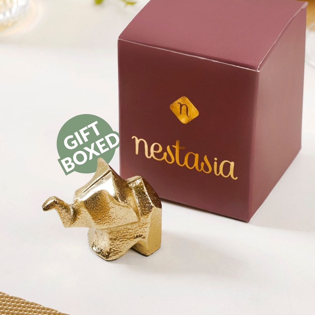 Luxe Elephant Dining Place Card Holder Nestasia