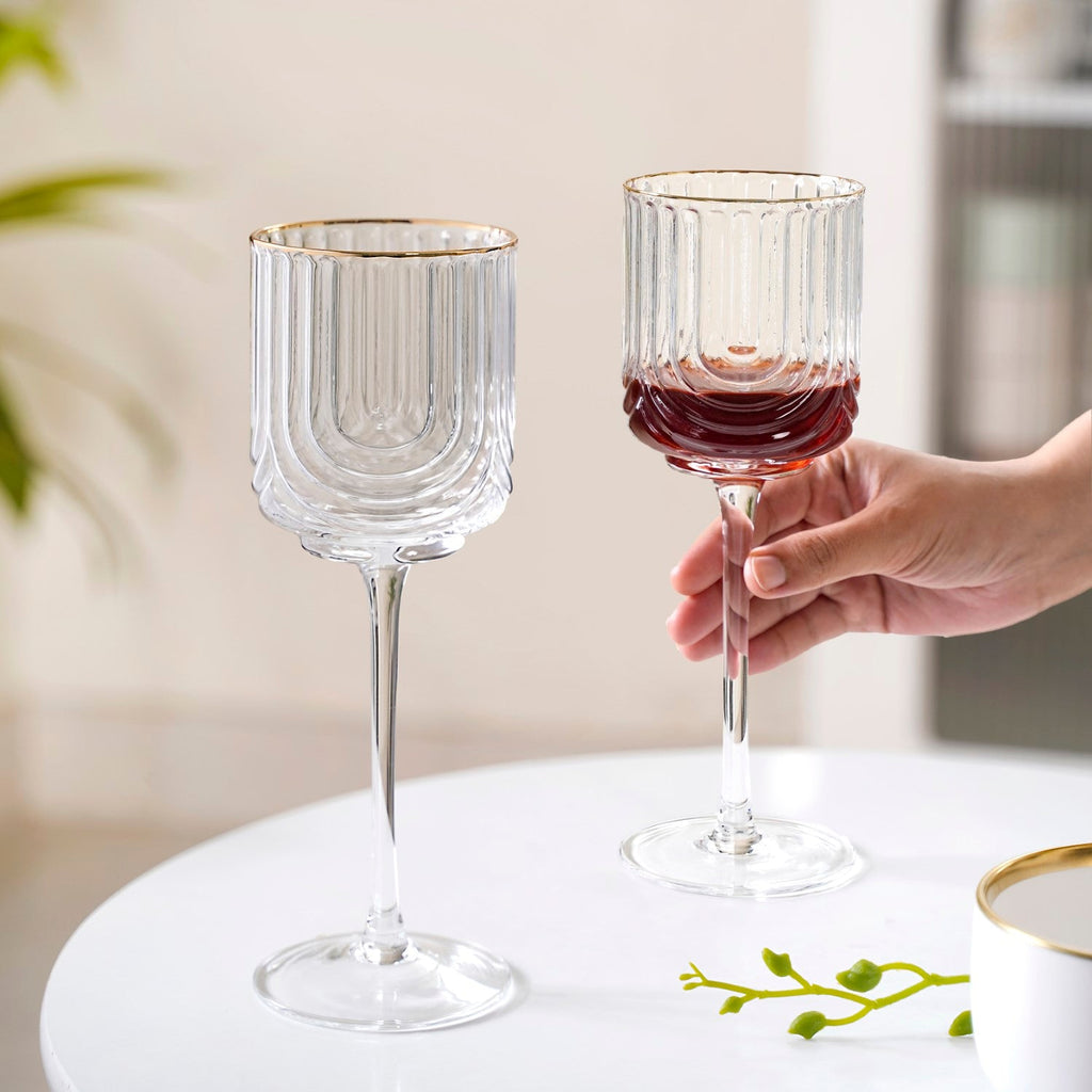 Luxe Wine Glass Set Of 2 330ml Nestasia