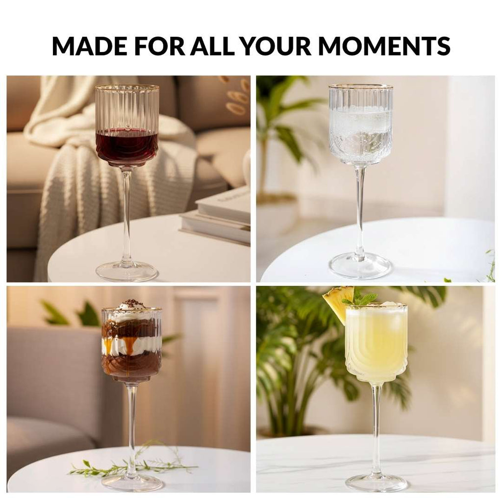 Luxe Wine Glass Set Of 2 330ml Nestasia