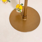 Luxurious Gold Backdrop Frame With Flower Decor 36 Inch Nestasia