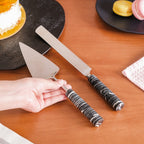 Marble Cake Knife And Server Set Of 2 Nestasia