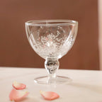 Shimmering Double Wall Stemmed Glass Goblet Set Of 2 250ml Nestasia
