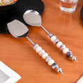 Luxury Accent Serving Spoon Set Of 2 Nestasia