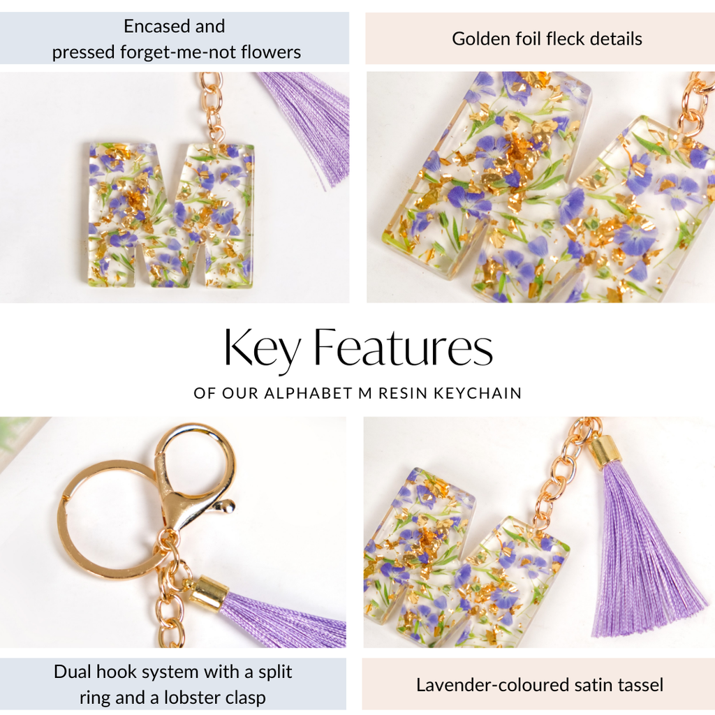 Mesmerising Forget Me Not M Keychain Nestasia