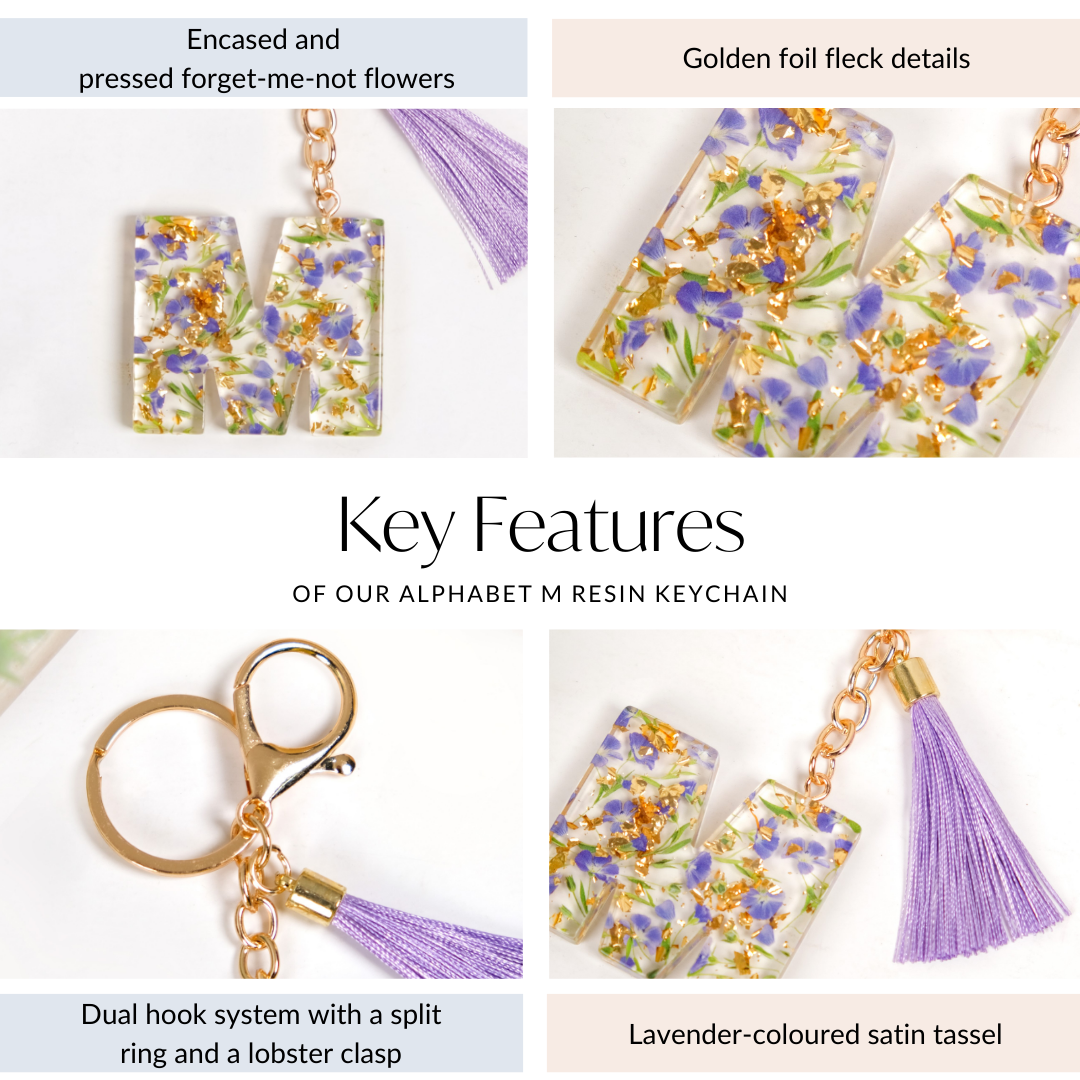 Mesmerising Forget Me Not M Keychain Nestasia