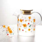 Florid Glass Teapot Large Nestasia