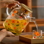 Florid Glass Teapot Large Nestasia