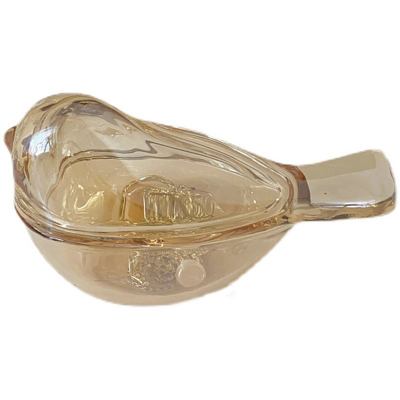 Amber Bird Glass Box Nestasia