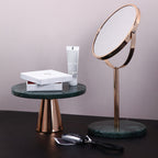 Marble and Metal Cake Stand 8 inch Nestasia