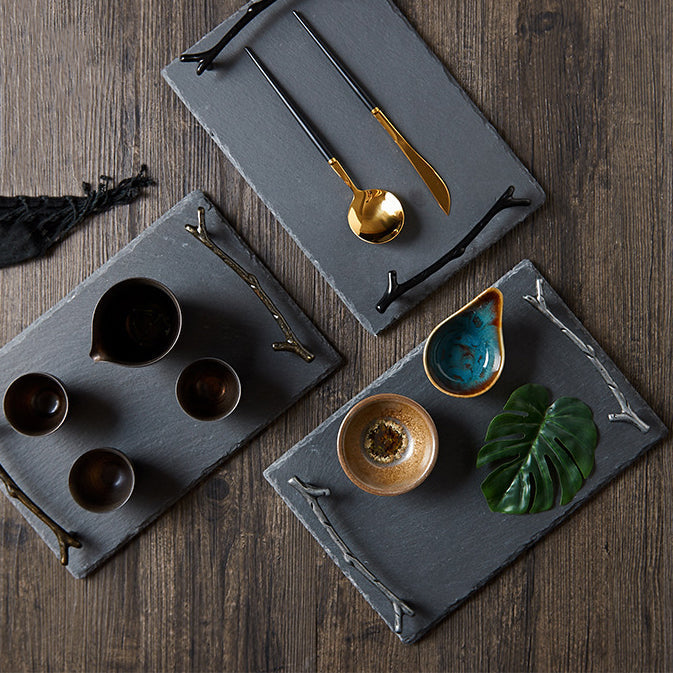 Serving Tray With Twig Handle Nestasia