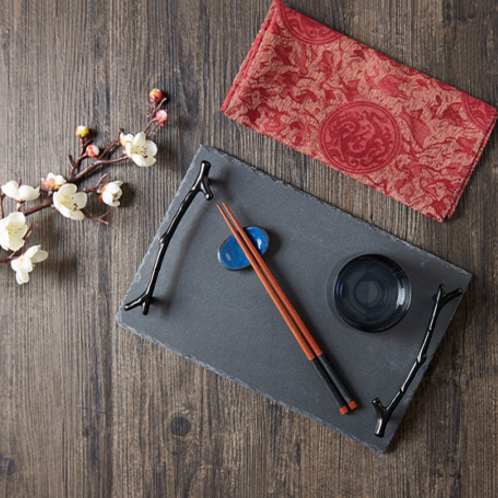 Serving Tray With Twig Handle Nestasia