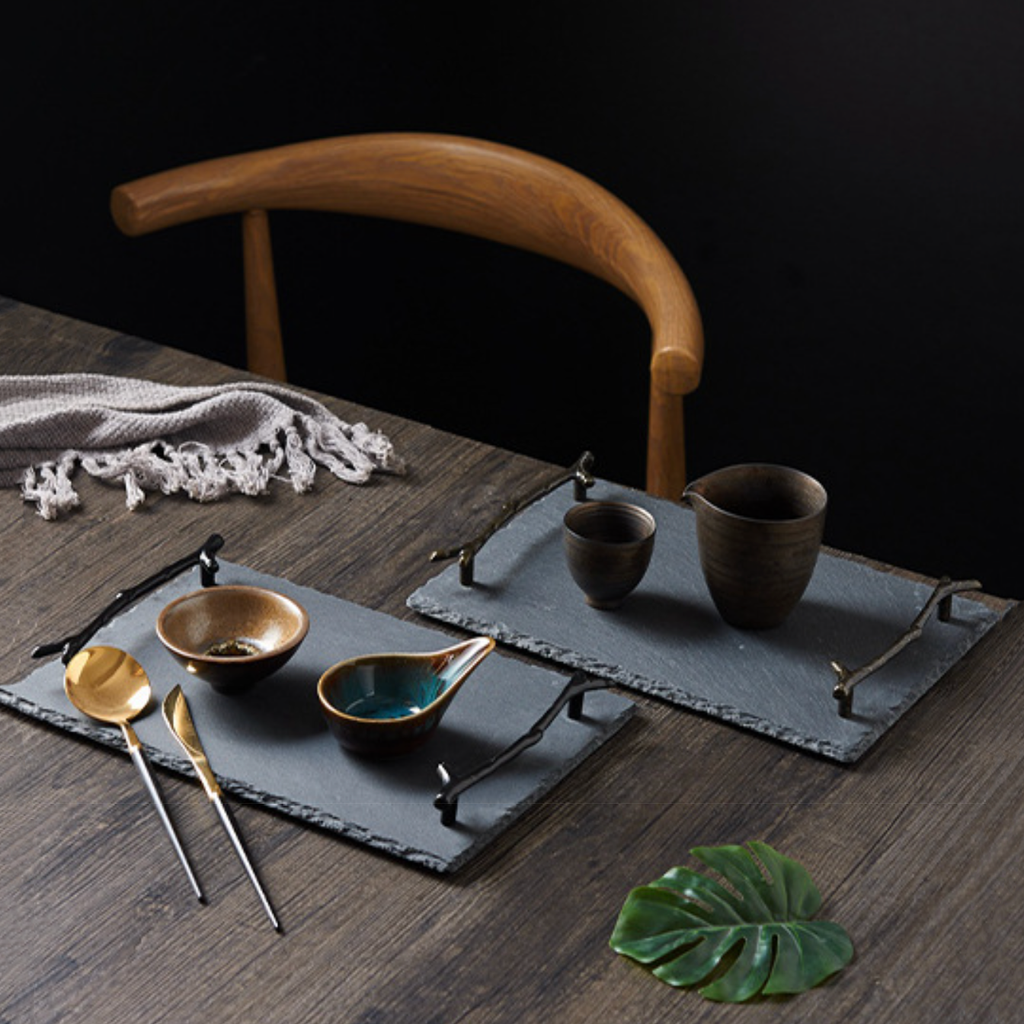Serving Tray With Twig Handle Nestasia