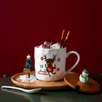 Christmas Cup With Wooden Lid Nestasia